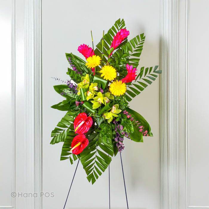 Tropical Tribute Standing Spray