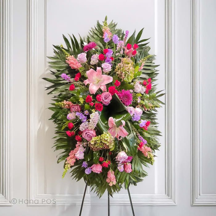 Kind & Loving Standing Casket Spray