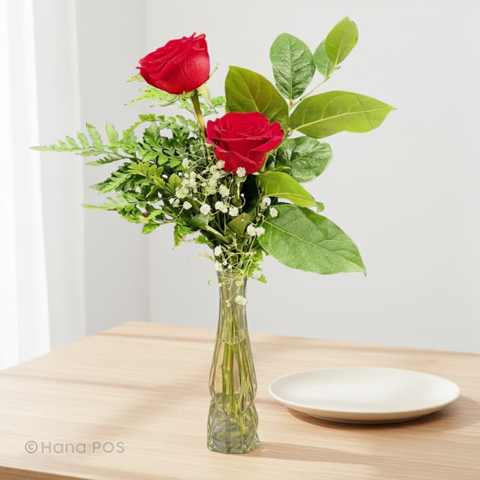 Duo Roses Vase