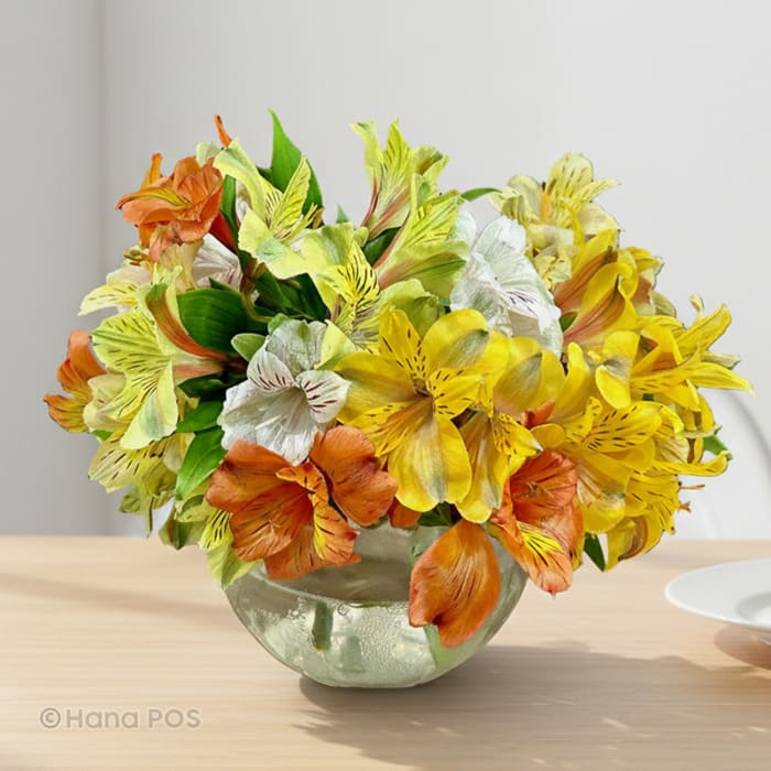 Peruvian Lilies Bowl