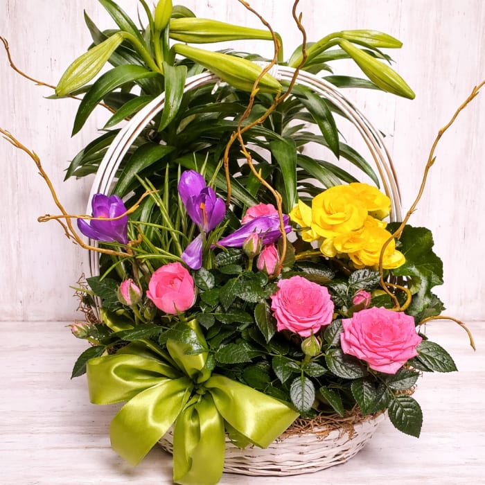 Easter Basket Planter Garden