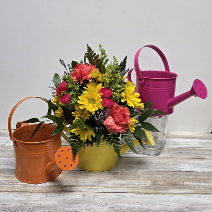 Fresh Floral Watering Can