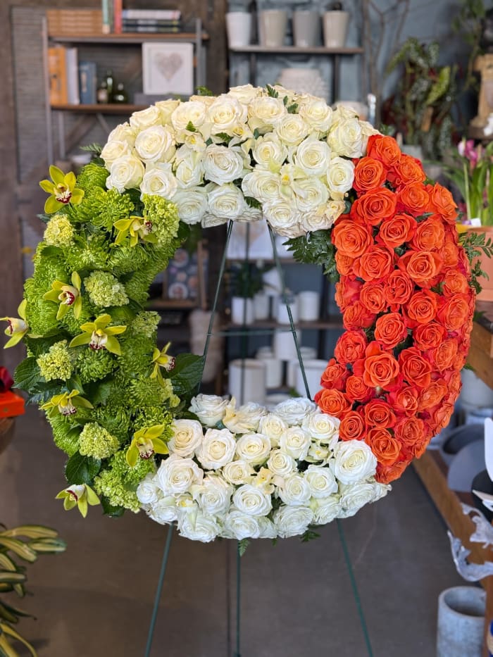 Irish Flag Sympathy Wreath
