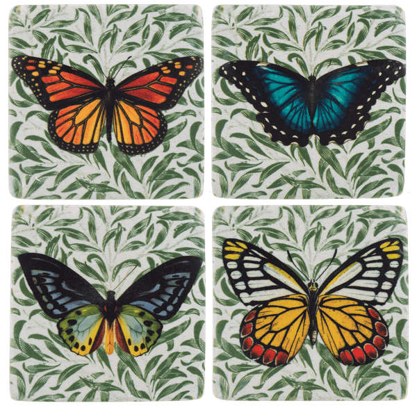 Butterfly Coaster Set of 4