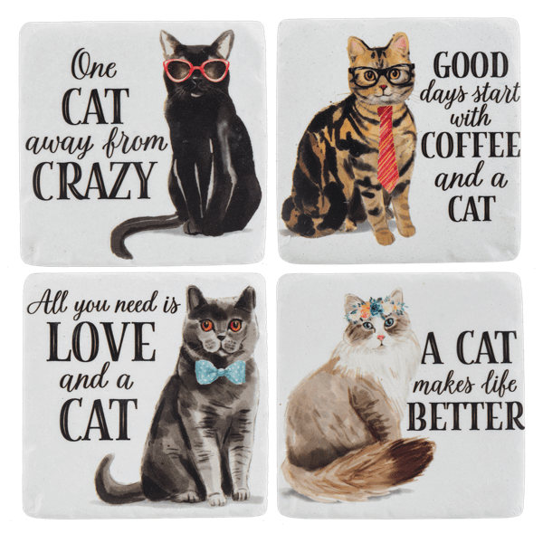 Cat Coaster Set of 4