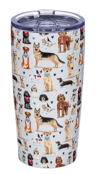 20 oz. Colorful Dog Tumbler
