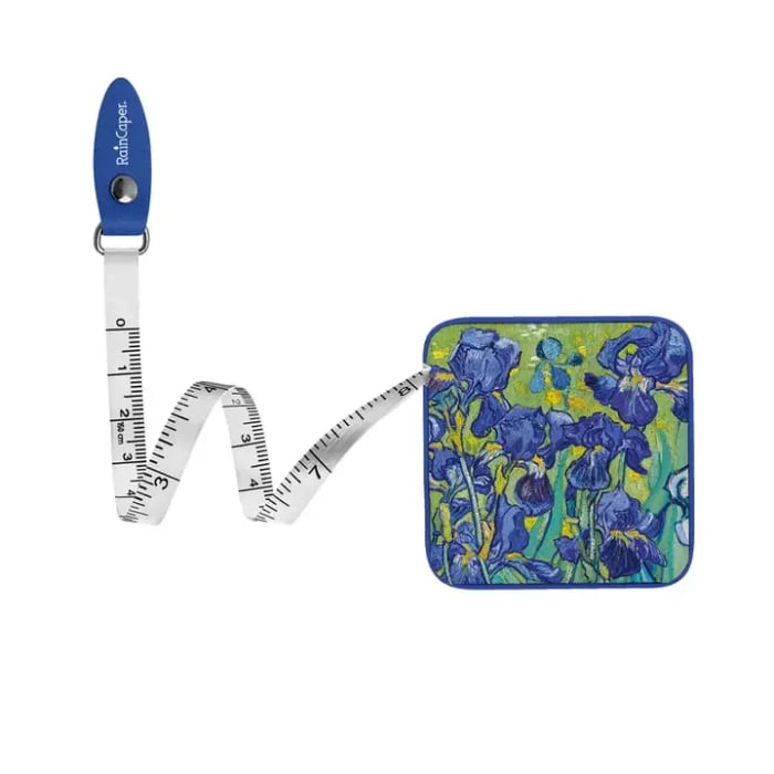 Van Gogh "Irises" Compact Retractable Tape Measure – Dual-Sided, 60"/150cm