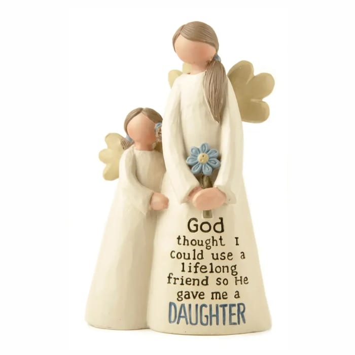 Blossom Bucket - "Daughter" Angel with Child