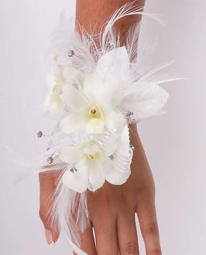 Corsage with Feathers