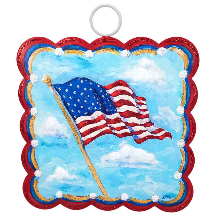 Mini Scallop Waving Flag