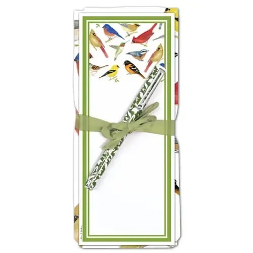 Birds Towel, Magnetic Notepad & Pen Set
