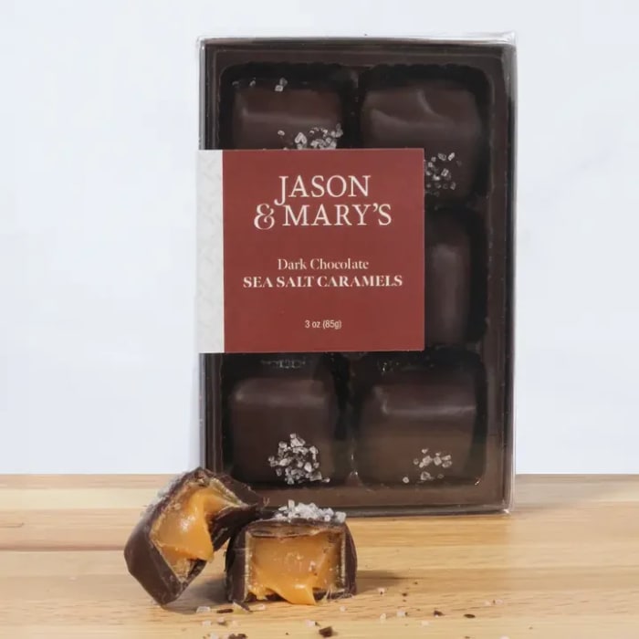 Dark Chocolate Sea Salt Caramels