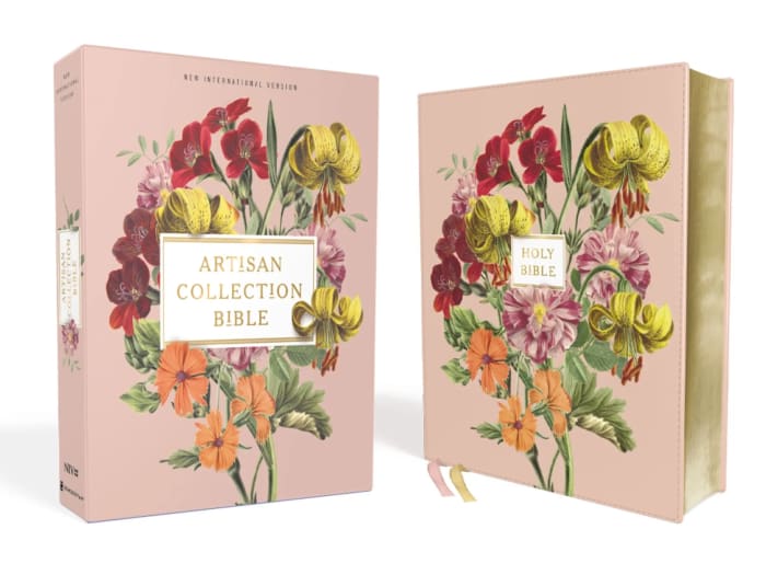 NIV Artisan Collection Bible Leathersoft Blush Floral