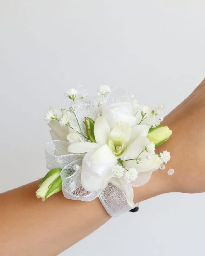 Classic White Wrist Corsage