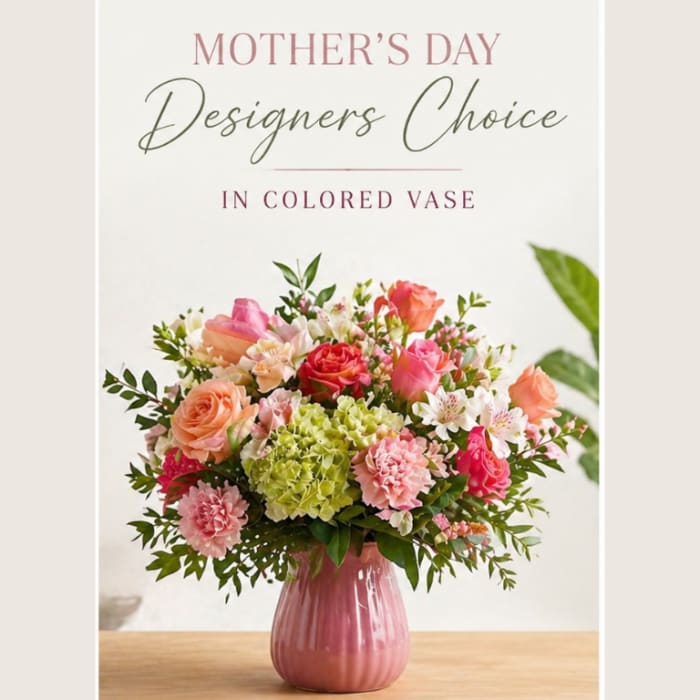 Mother's Day Designer's Choice - Colored Vase
