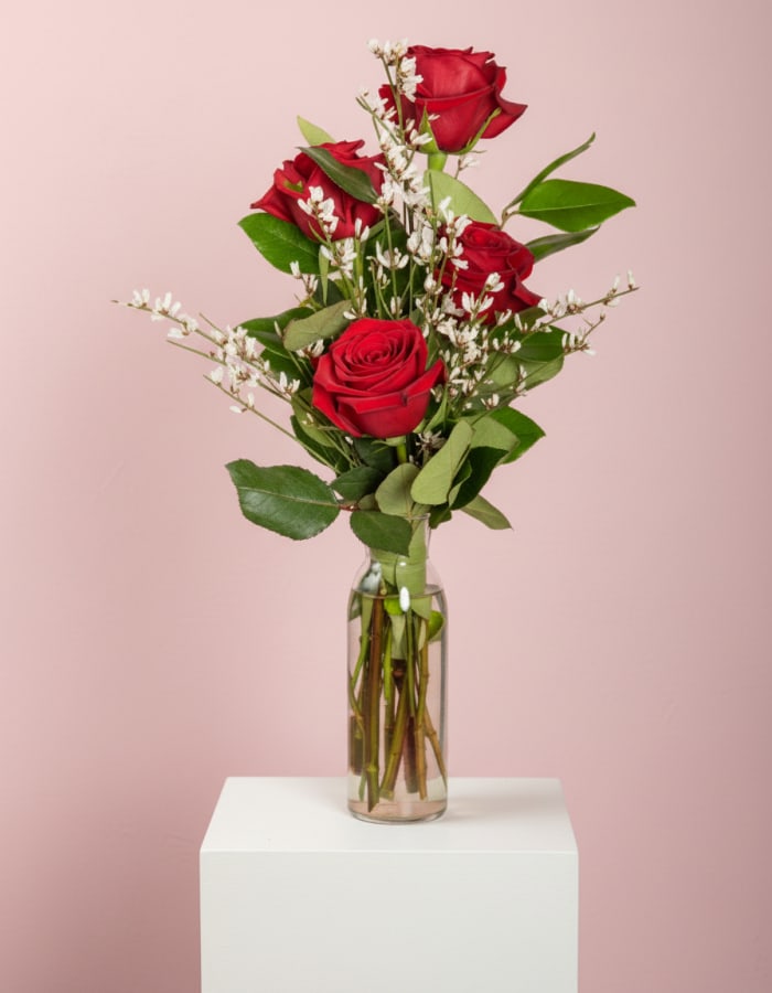 Four Rose Bud Vase
