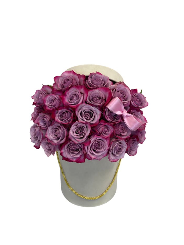 Lavender Roses in Box