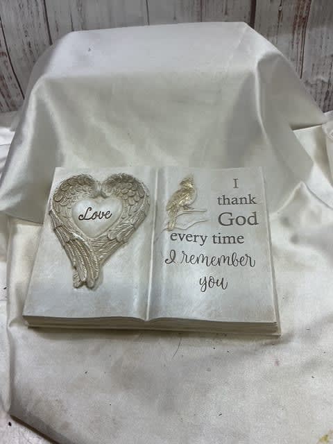 Stone Bible with I thank God