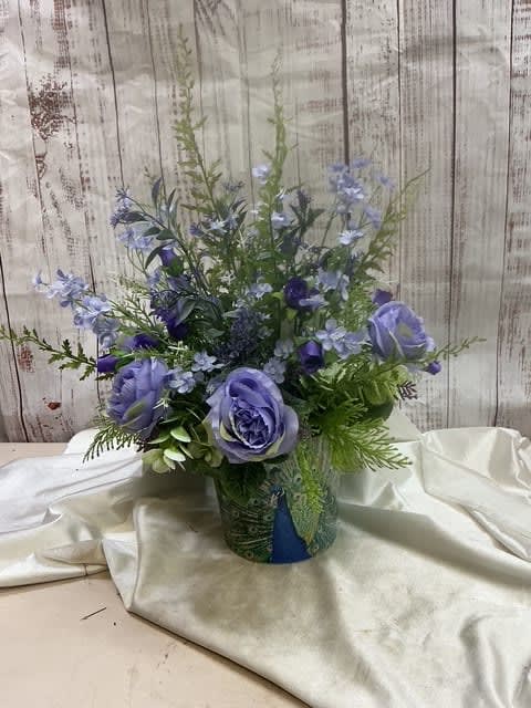 Purple-Lavender Rose-Silk