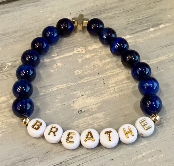 Breathe Blue Tiger Eye Bracelet