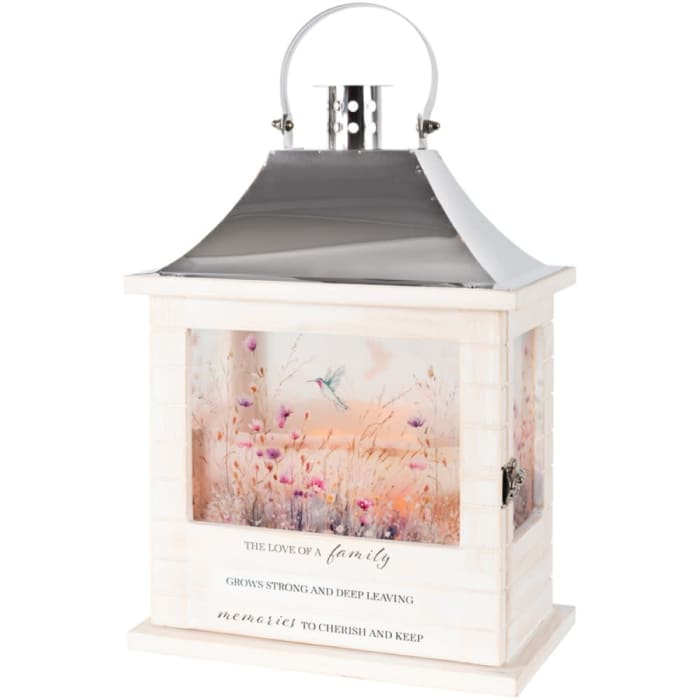 Love of a Family Wooden Slat Lantern
