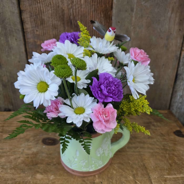 Judy's Watering Can Bouquet