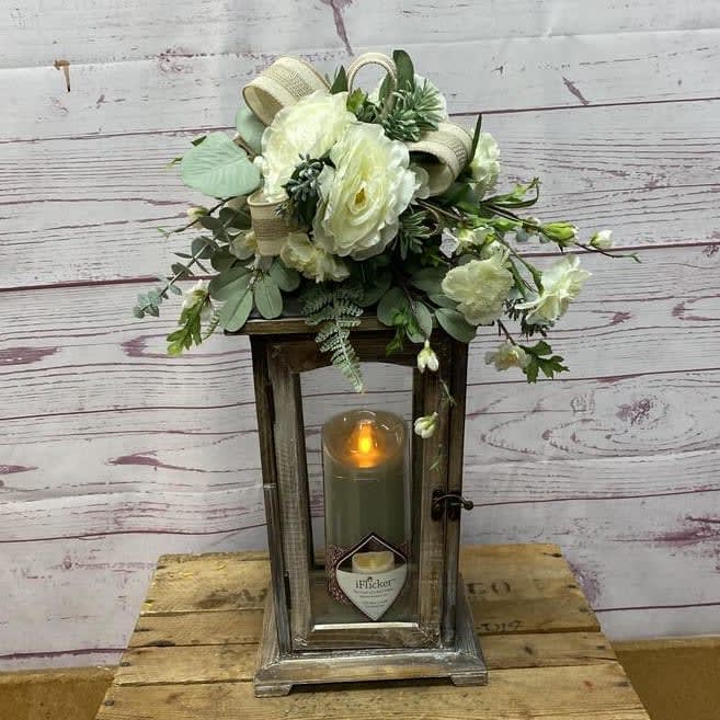 Calming Rustic Charm Silk (Artificial) Lantern