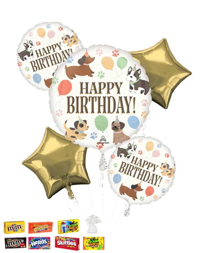 Pawsome Birthday Balloon Bouquet