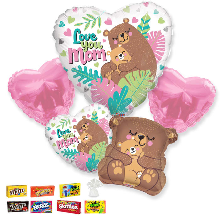 Mom Bear Love Balloon Bouquet