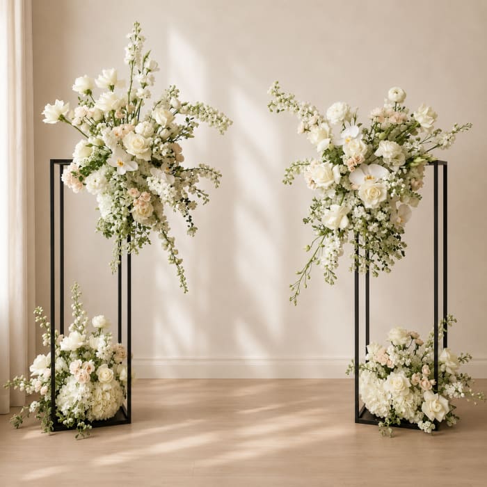 Modern Pedestal Frame Ceremony Decor