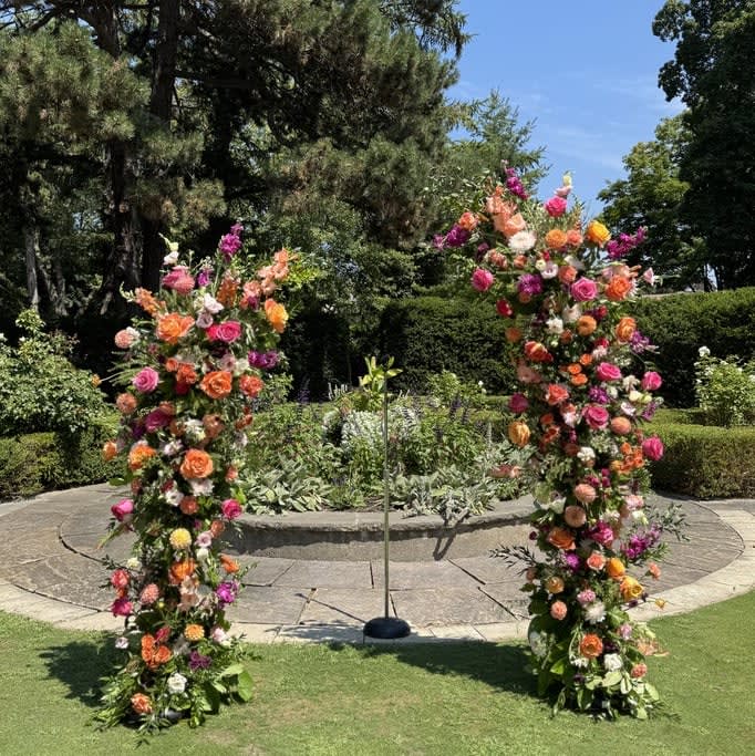 Broken Floral Arch Ceremony Backdrop