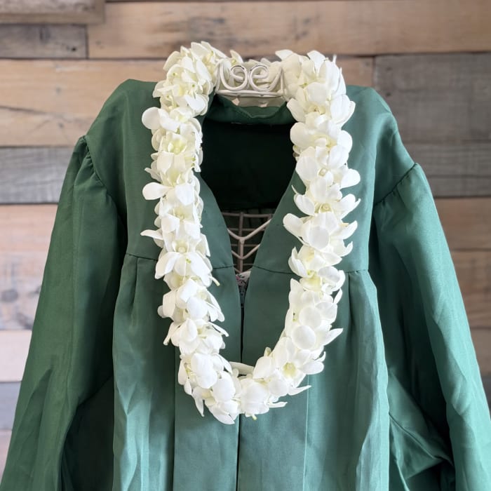 White Orchid Double Lei