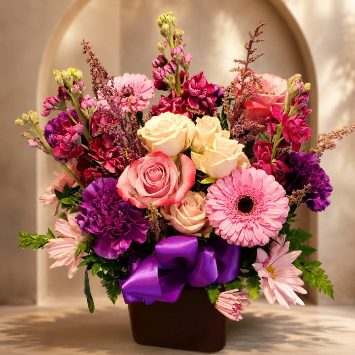 Raspberry Beret Bouquet