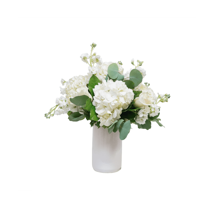 AF-30 Arreglo de hortensias, stocks y rosas