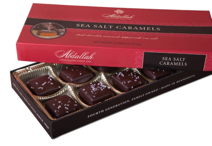 Abdallah Sea Salt Dark Chocolates 8 oz