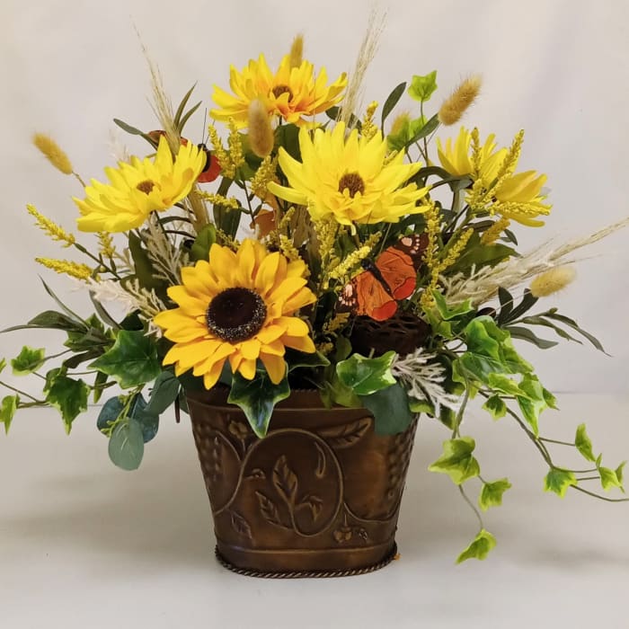 Yellow Sunflower Silk