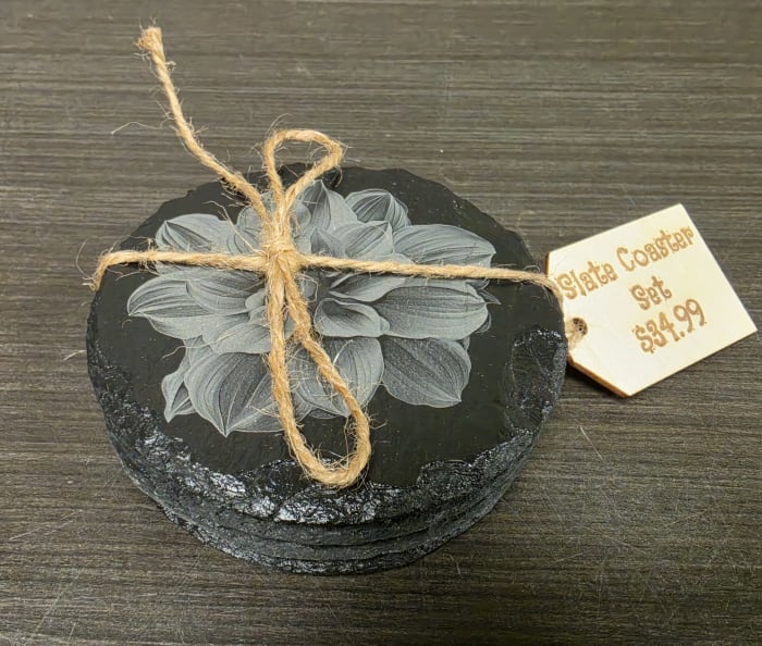 Slate Coaster Set