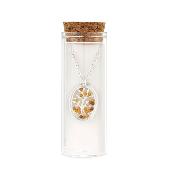 Mustard Seed Silver Necklace
