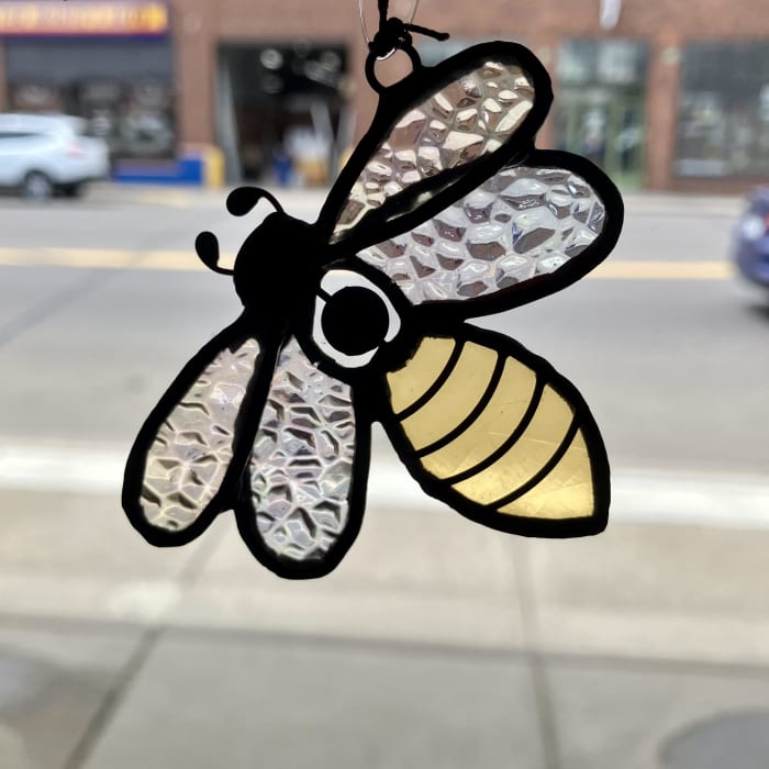 stained glass bee