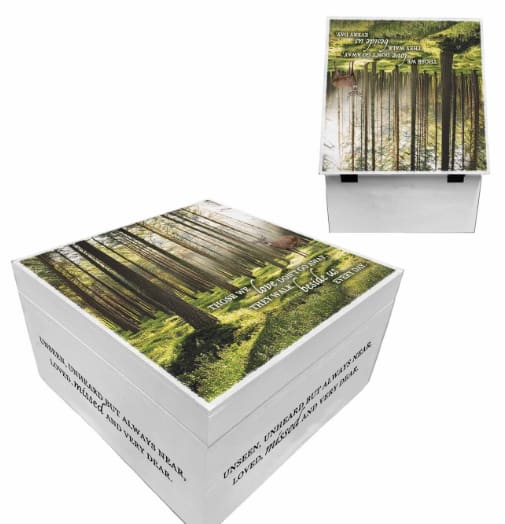 FOREST SYMPATHY BOXES GREEN/BROWN