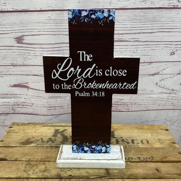 Floral Accent Memorial Crosses