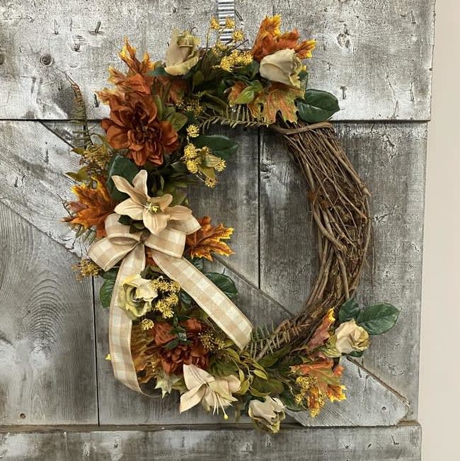 Harvest Home Silk (Artificial) Wreath