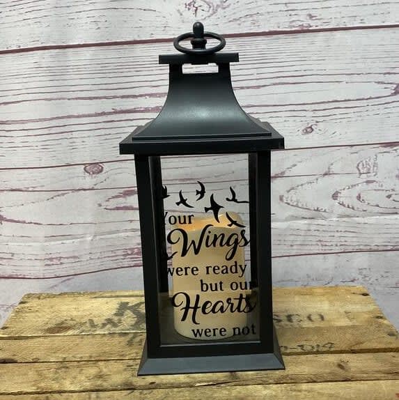 Your Wings Were Ready LED Flameless Candle Lantern