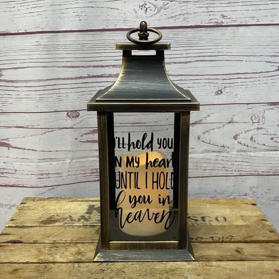 Hold You In My Heart LED Flameless Candle Lantern