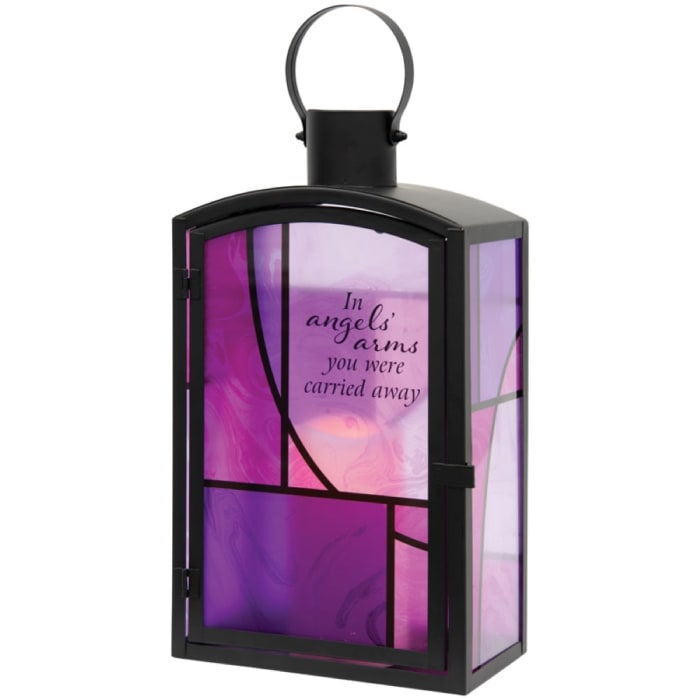 Angels' Arms Stained Glass Lantern