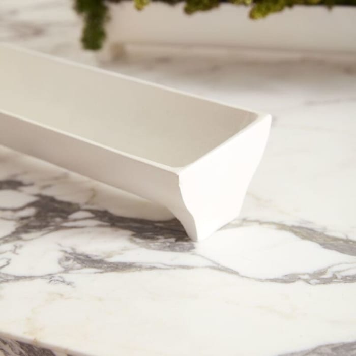 White Edison Tray 17.5"x 4"x 3"