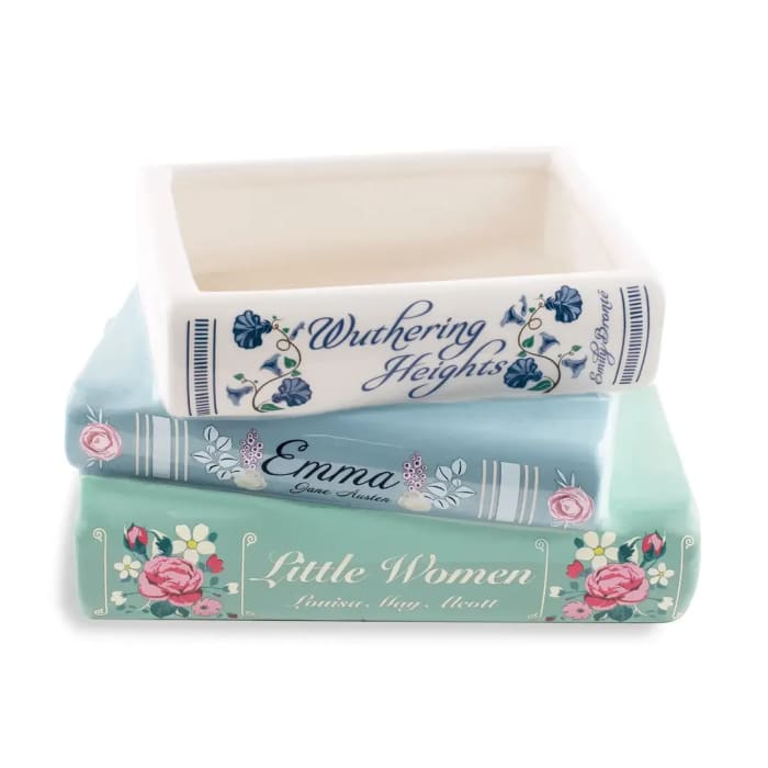 Women Classics Book Stack Vase