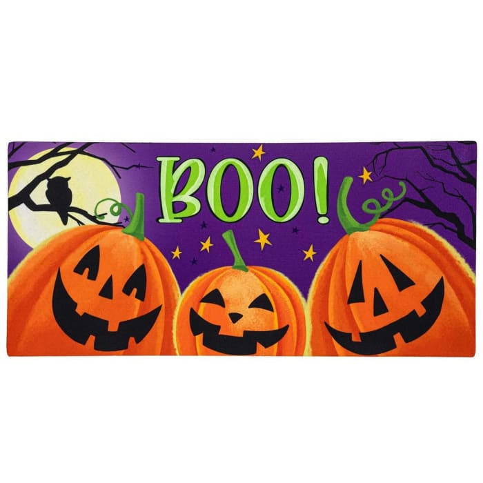 Jack O'Lantern Pumpkin Boo Switch Mat