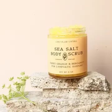 Sea Salt Body Scrub, Sweet Orange & Bergamot