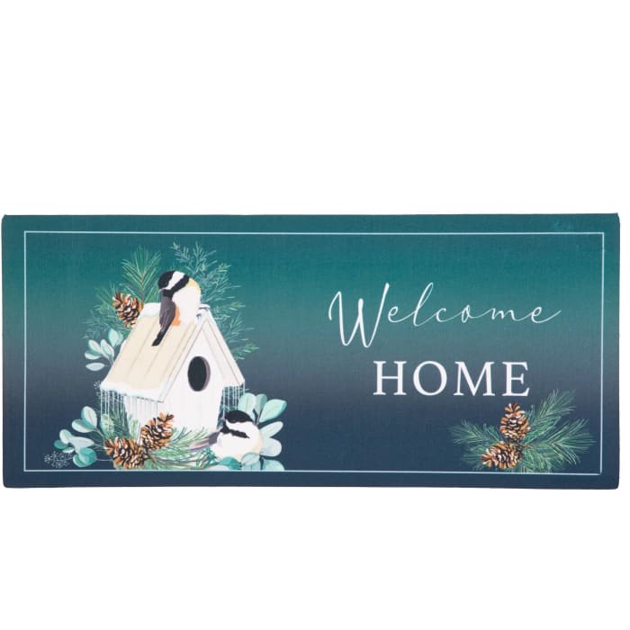 Welcome Home Winter Bird House Sassafras Switch Mat